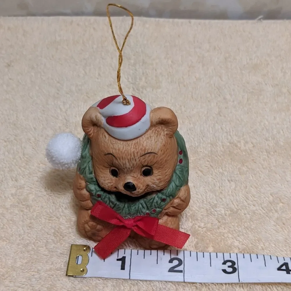 Vintage Jolly Jingles Bear Collector Bell Christmas Tree Ornament - Picture 9 of 11